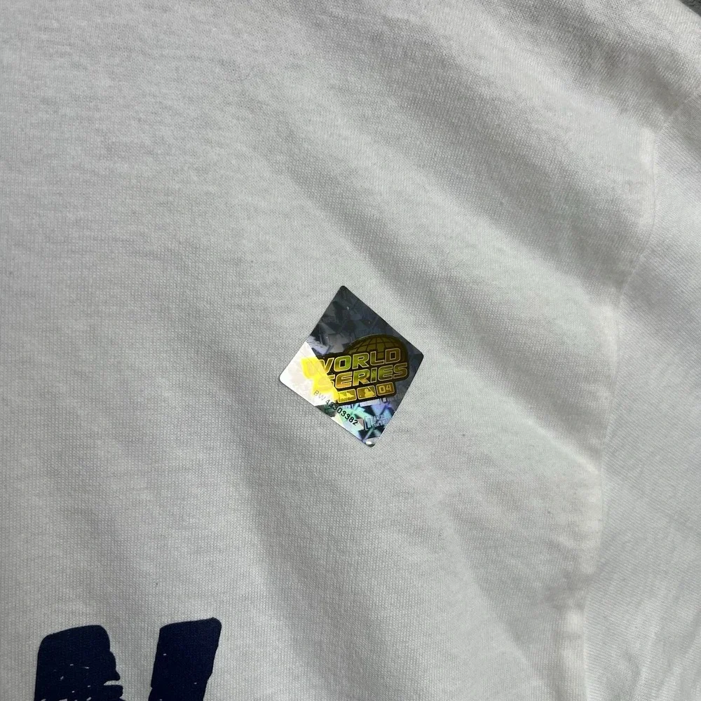 Vintage Y2K Red Sox 2004 World Series Champions M Shirt Now I Can Die In Peace - Picture 4 of 8